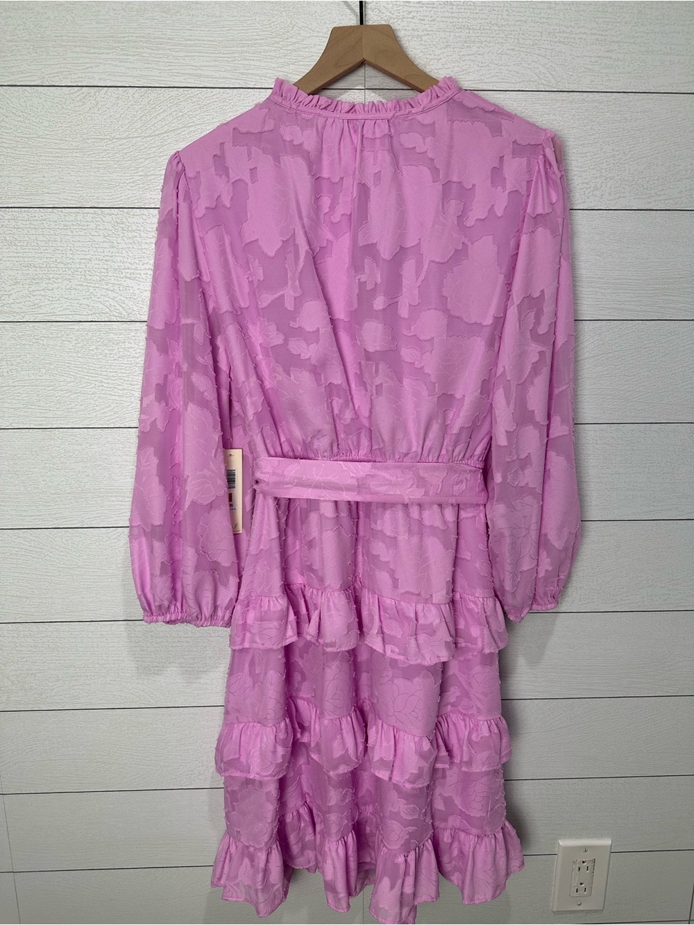 NWT Eliza J Pink Tiered Dress Size 16W - Picture 11 of 12